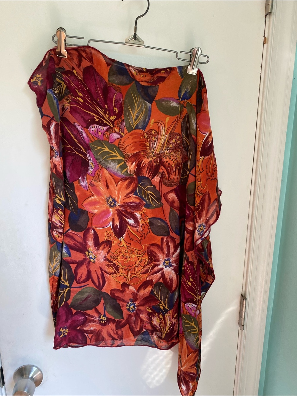 Oscar de la Renta Swim sarong vintage VGUC OS